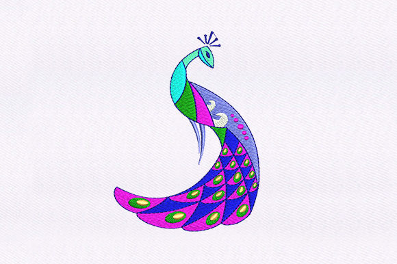 Art Deco Peacock Design Review for Business Merch