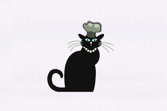 Cat Playing Chef: A Festive Embroidery Review